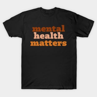 Bohemian mental health matters typography T-Shirt